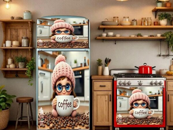 استيكر تلاجه وبوتجاز 2*1